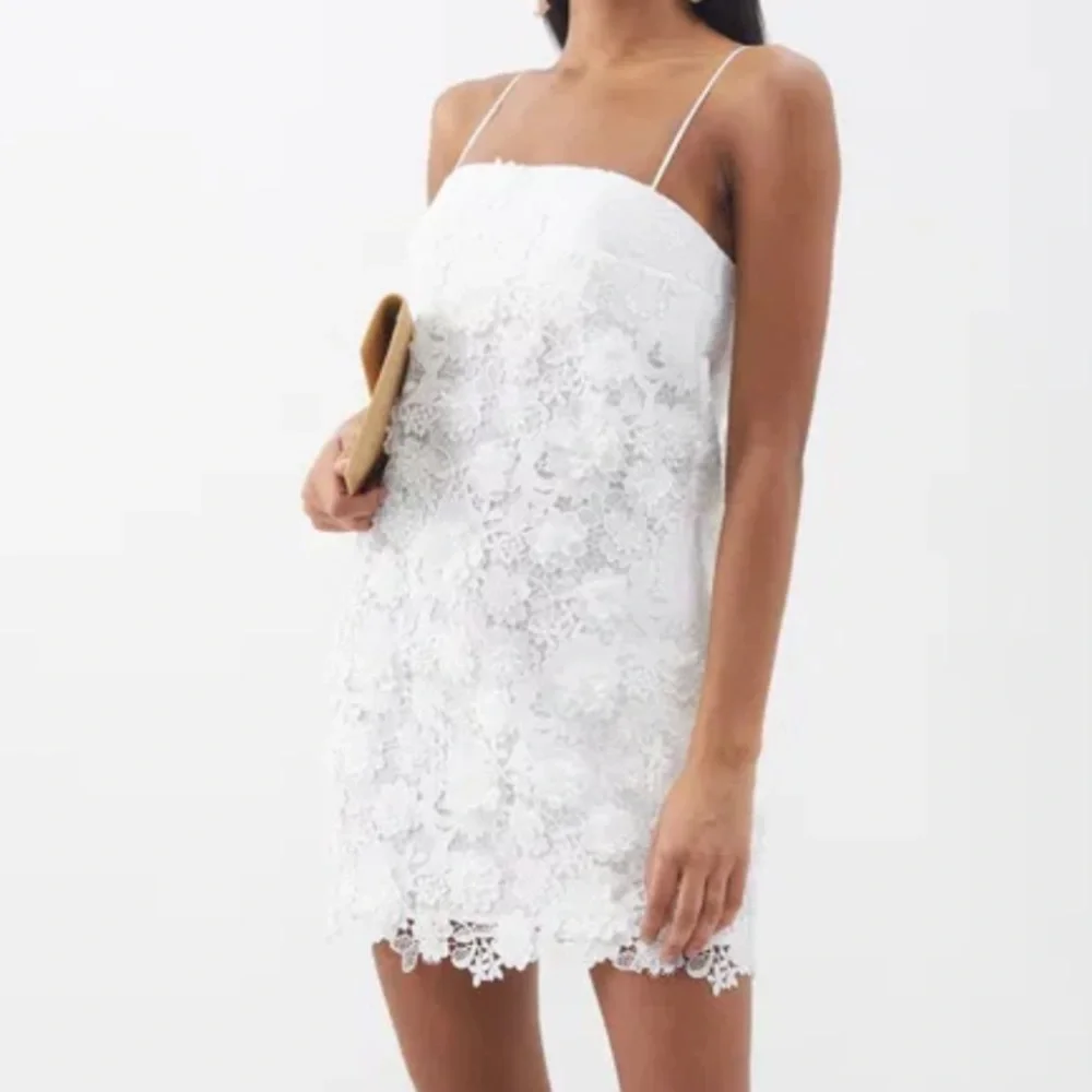 Zimmermann raie lace flower mini dress - ivory - Picture 1 of 15
